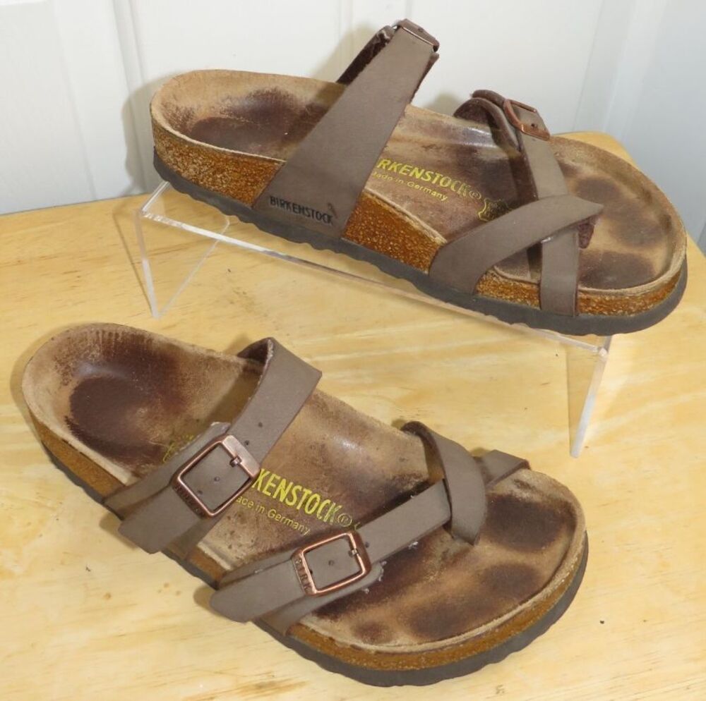 Birkenstock Mayari Women Sandals Size EU 36/US Womens 5 Brown Toe Loop